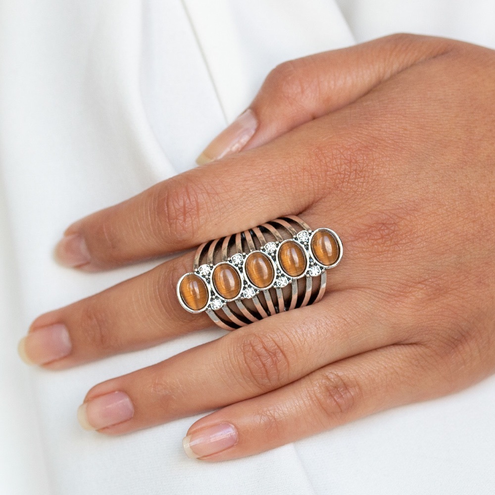 ❤️‍🔥5/$25❤️‍🔥 Bling Your Heart Out Brown Ring